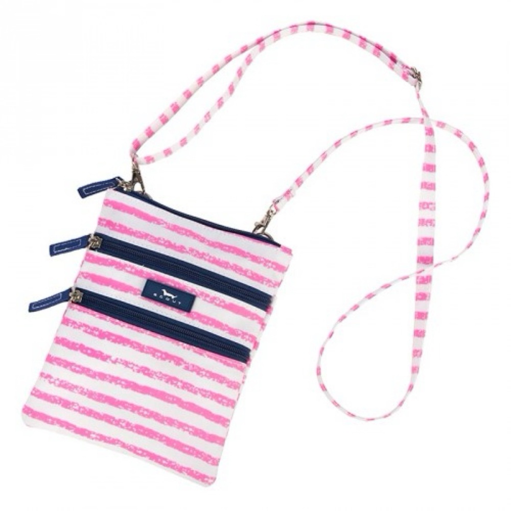 Scout Sally Go Lightly Crossbody Bag Stripes Pockets Travel NEW